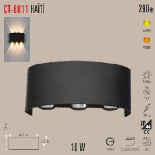 CATA 10W HAİTİ LED APLİK AMBER