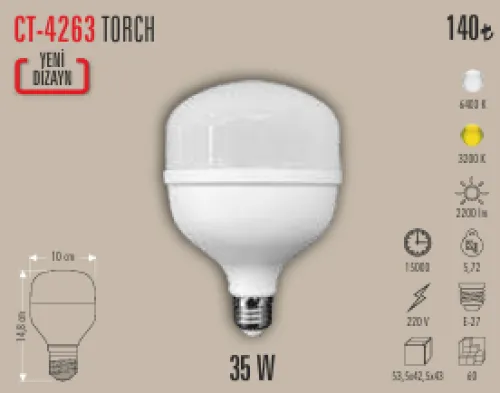 CATA 35W TORCH AMPUL 6400K